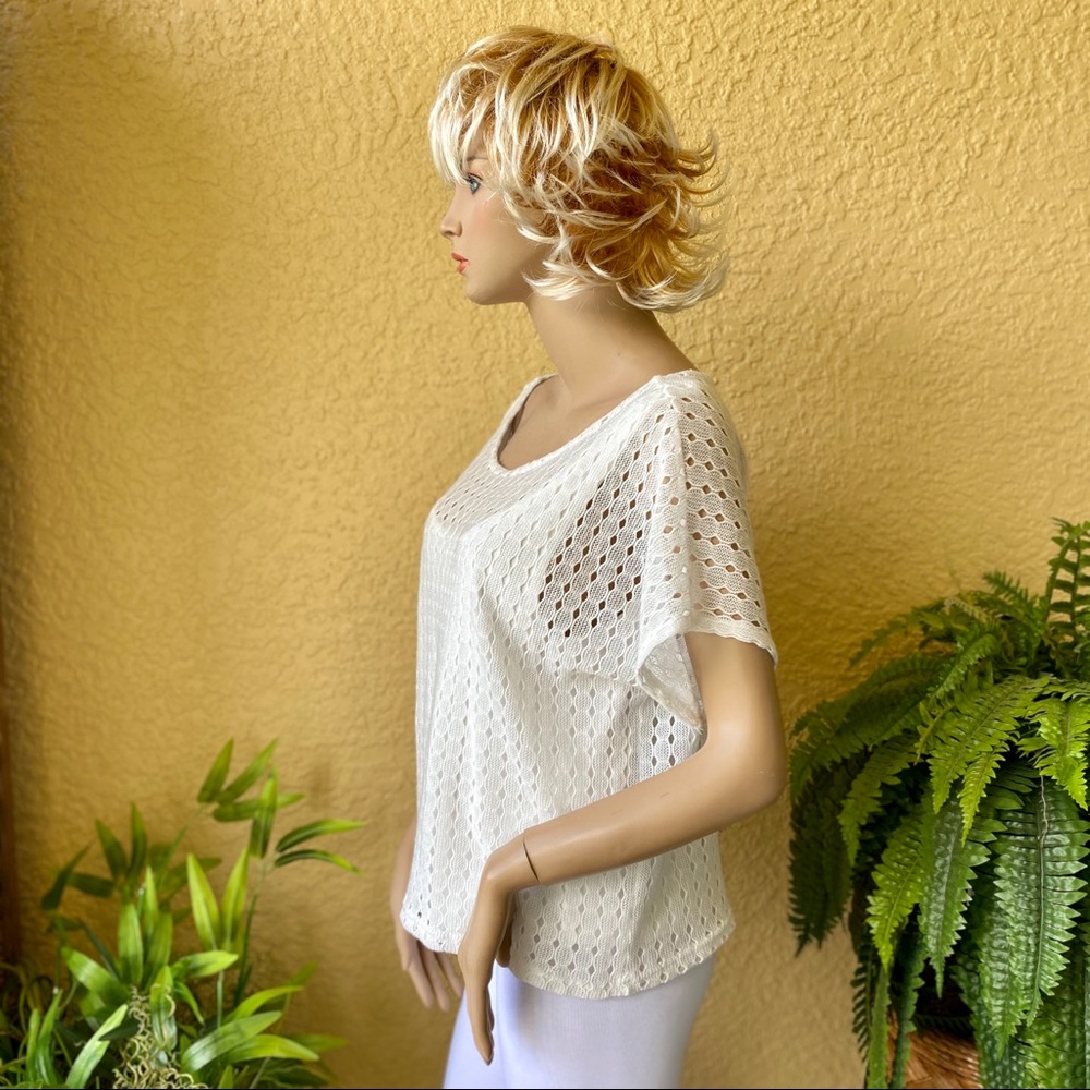 Ruby Rd white layered top - Picture 4 of 7